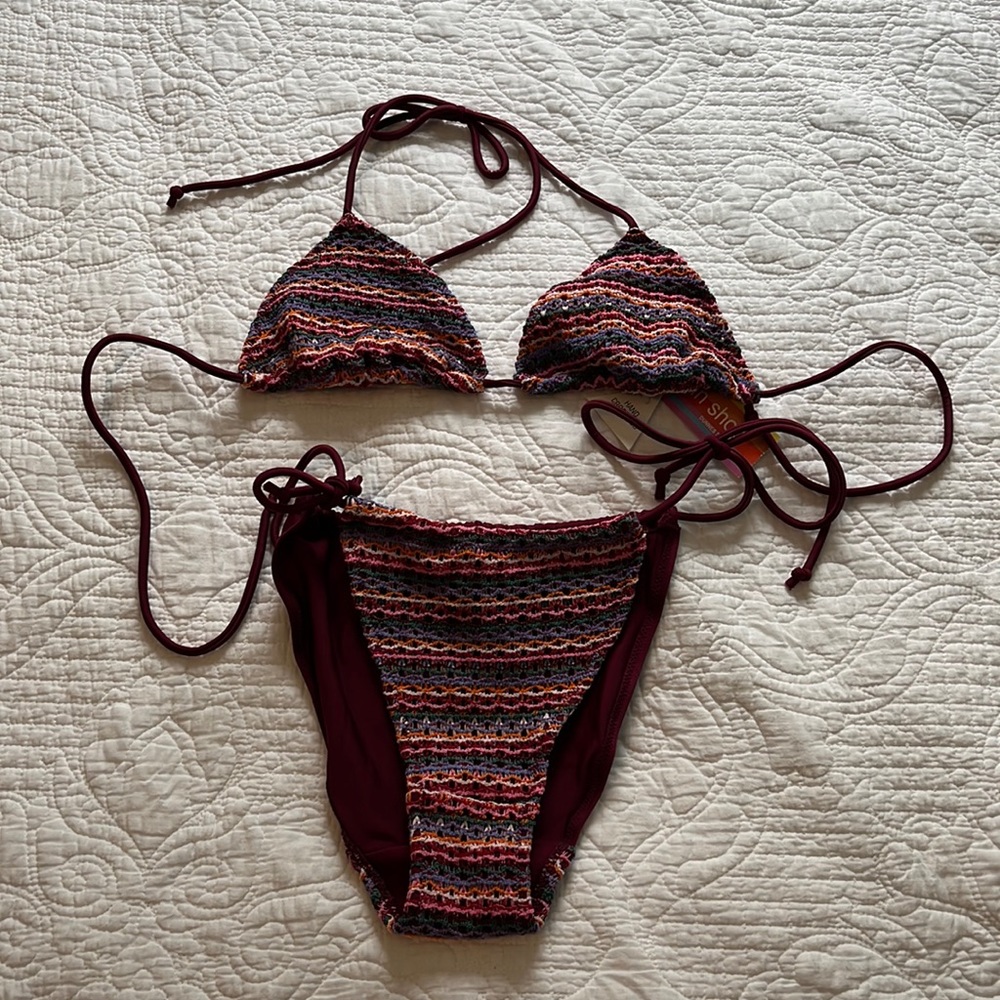 Hand crocheted bikini
